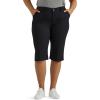 imageLee Womens Plus Size Ultra Lux Comfort with Flextogo Utility Skimmer Capri PantUnionall Black