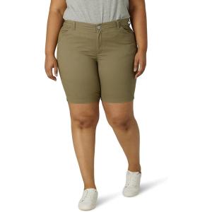 imageLee Womens Plus Size Legendary 9 Chino Bermuda ShortDeep Lichen Green