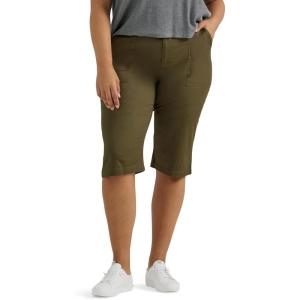 imageLee Womens Plus Size Ultra Lux Comfort with Flextogo Utility Skimmer Capri PantOlive Night