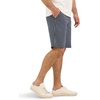 image:imageLee Mens Big amp Tall Extreme Motion Flat Front ShortMood Indigo Stripe