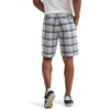 image:imageLee Mens Big amp Tall Extreme Motion Flat Front ShortSlate Gray Plaid