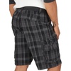 image:imageMens Dungarees New Belted Wyoming Cargo ShortBlack Clifton Plaid