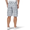 image:imageMens Dungarees New Belted Wyoming Cargo ShortBlue Mirage Plaid