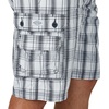 image:imageMens Dungarees New Belted Wyoming Cargo ShortBlue Mirage Plaid