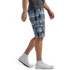 image:imageMens Dungarees New Belted Wyoming Cargo ShortNavy Blue Plaid