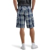 image:imageMens Dungarees New Belted Wyoming Cargo ShortNavy Blue Plaid