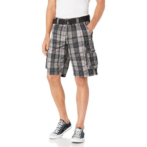 image:imageMens Dungarees New Belted Wyoming Cargo ShortBennett Plaid
