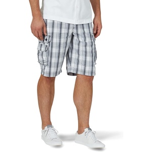 image:imageMens Dungarees New Belted Wyoming Cargo ShortBlue Mirage Plaid