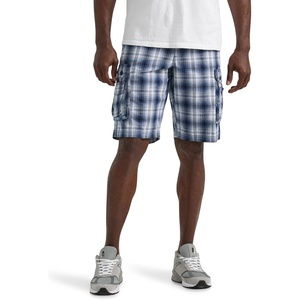 image:imageMens Dungarees New Belted Wyoming Cargo ShortBlue Plaid