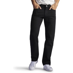 image:imageLee Mens Regular Fit Straight Leg JeanDouble Black